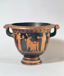Cratère à cloche à figures rouges attique, vers 450-440 av. J.-C.